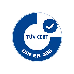 TÜV DIN EN 356 Siegel